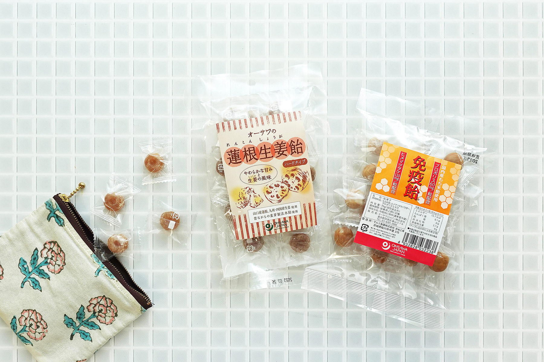 砂糖不使用のやさしい甘さの飴