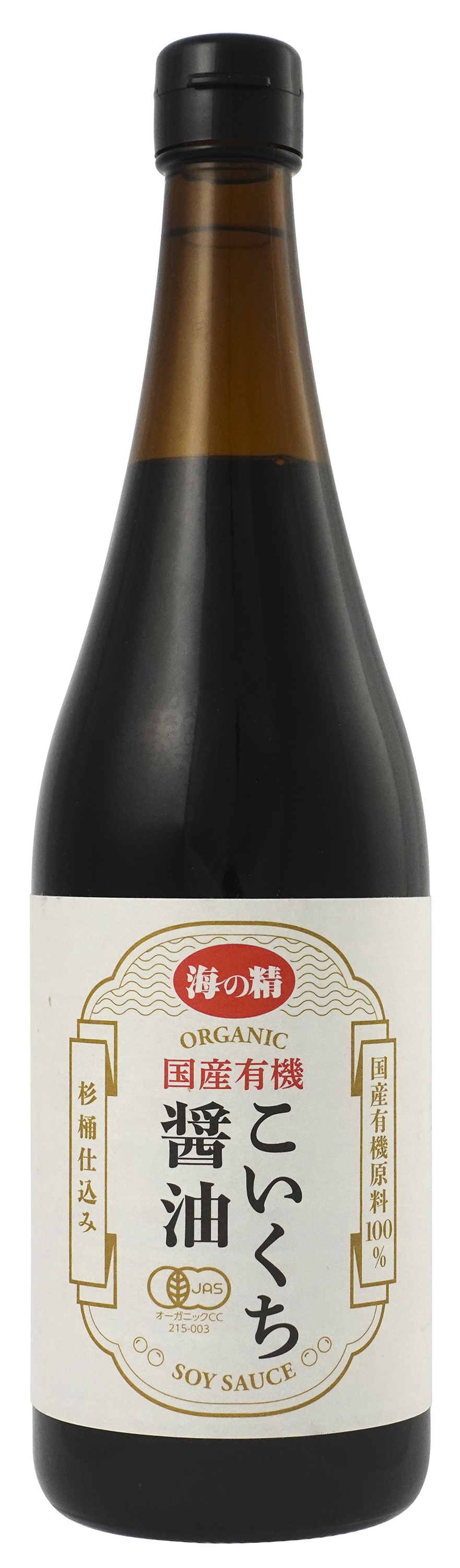 海の精 国産有機こいくち醤油720ml