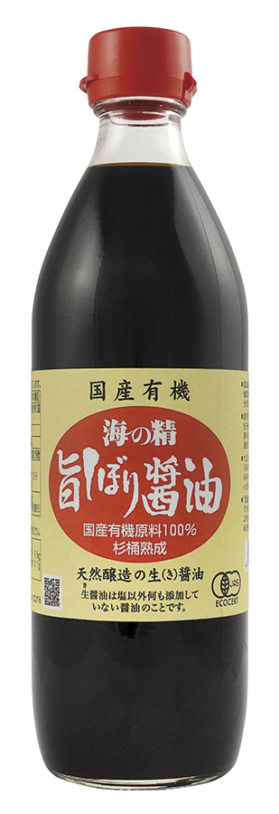 商品情報 | 009186 | 海の精 国産有機・旨しぼり醤油 500ml | オーサワ