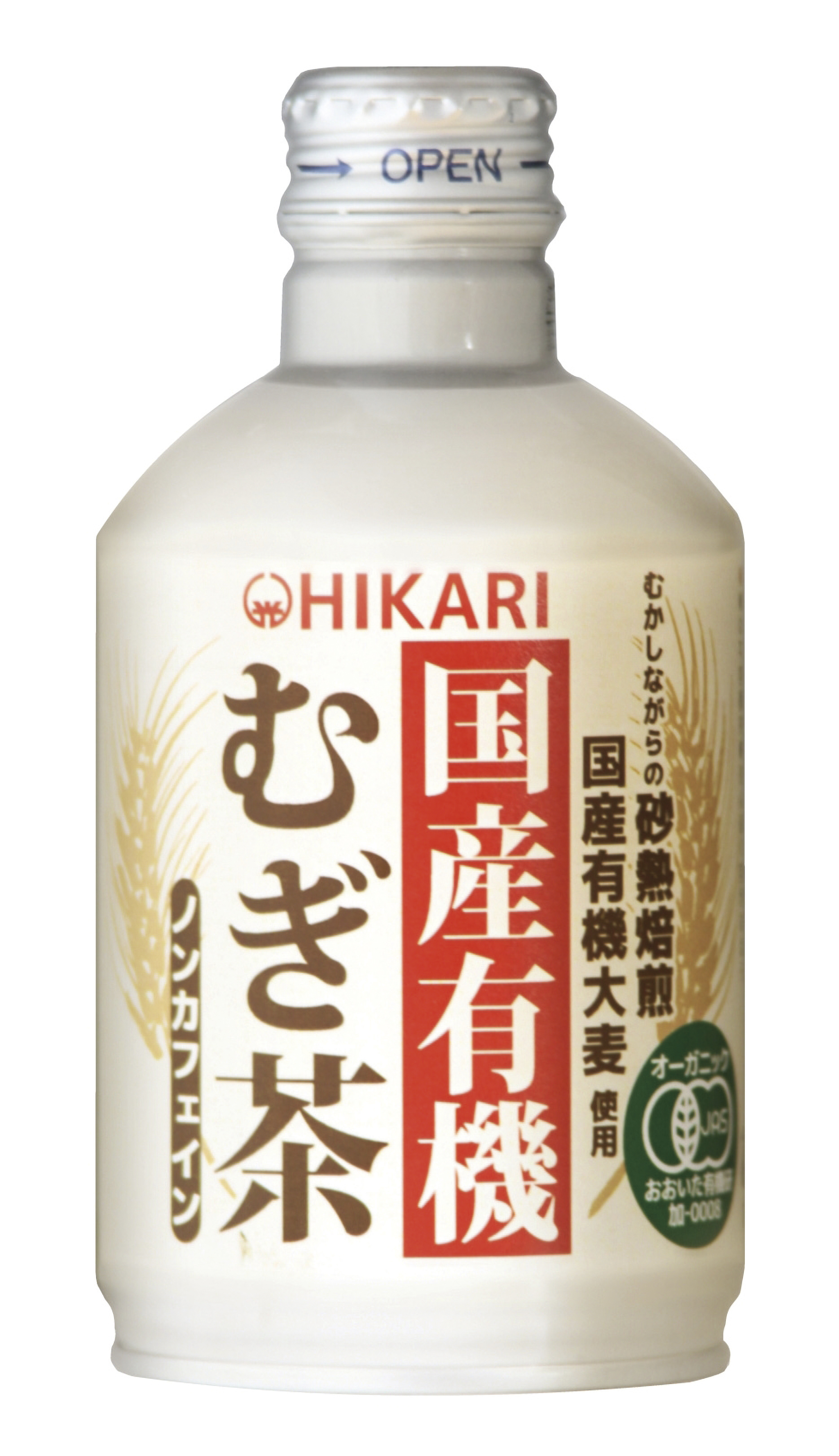 【7月10日新商品】国産有機むぎ茶(缶)