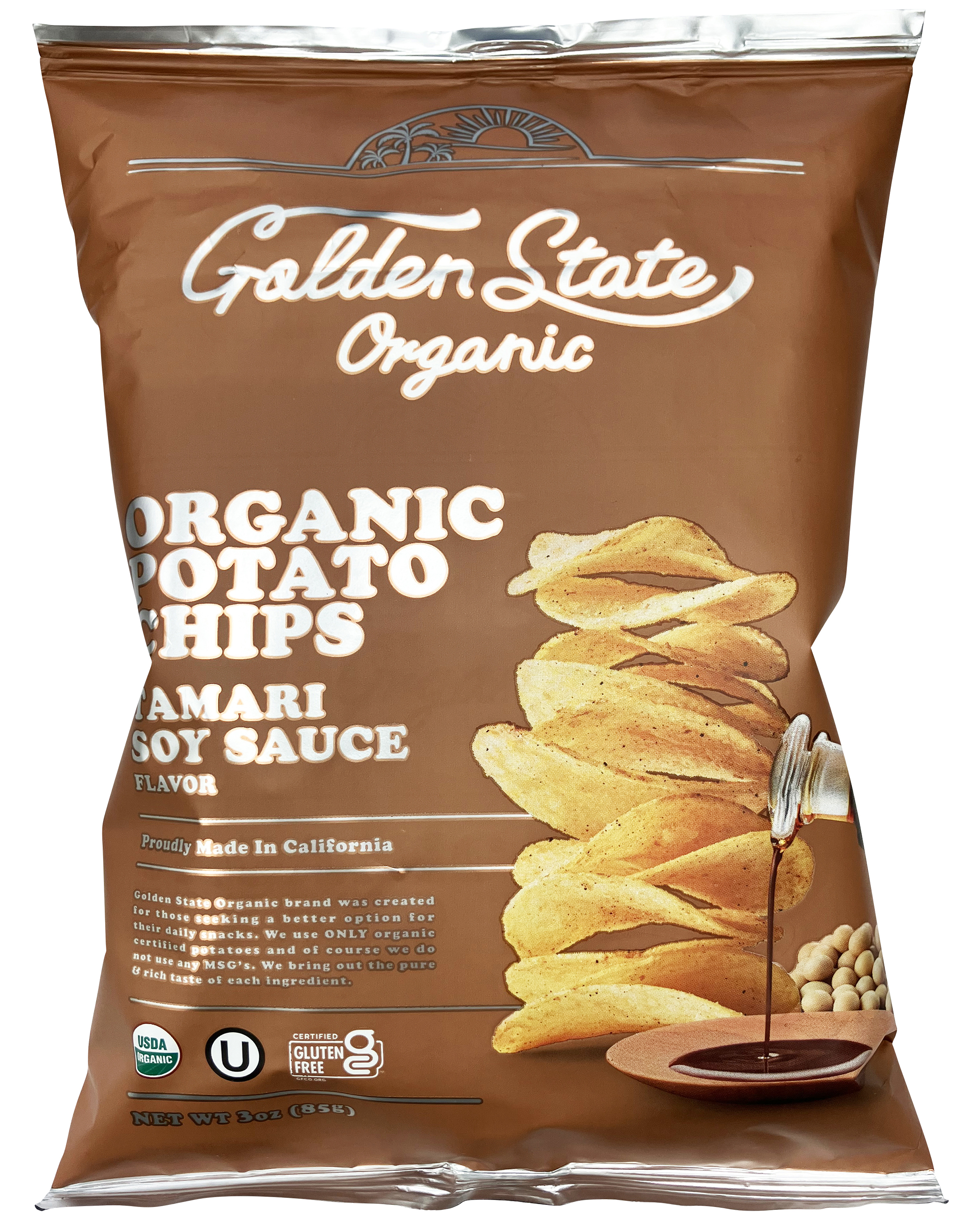 オーガニックポテトチップス たまり醤油風味
