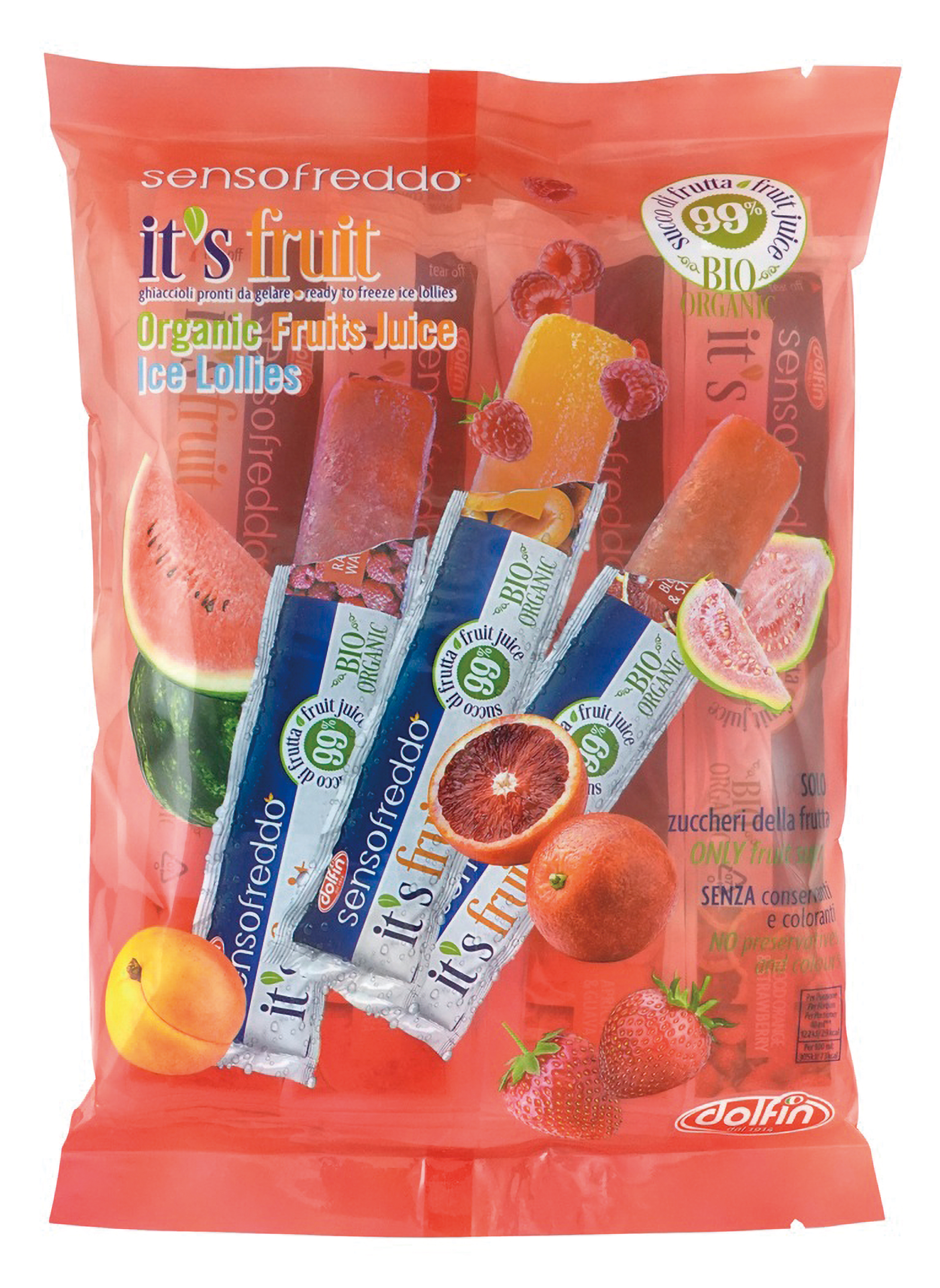 【4月1日新商品】オーガニックフルーツウォーターアイスバー(レッド)