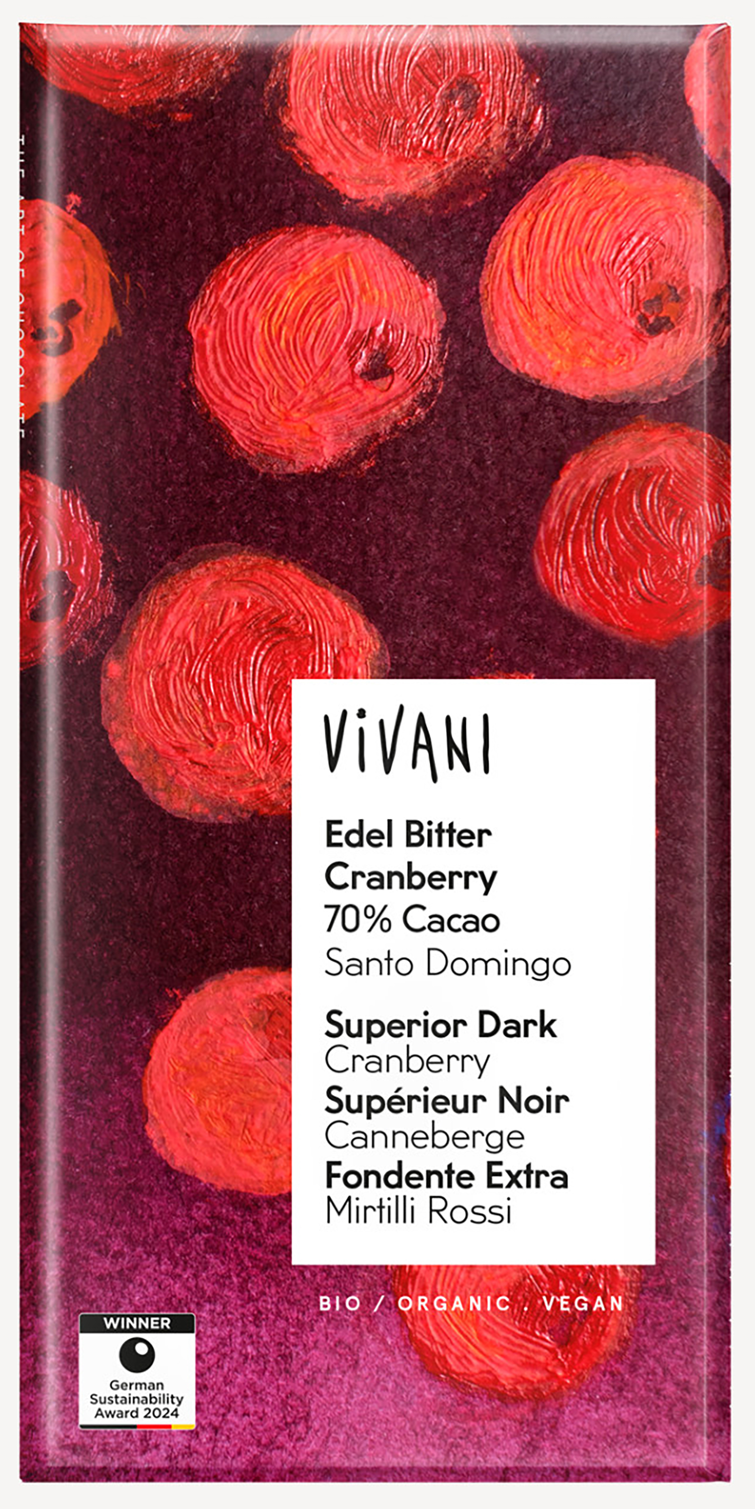 ViVANI オーガニックダークチョコレート クランベリー(冷蔵)