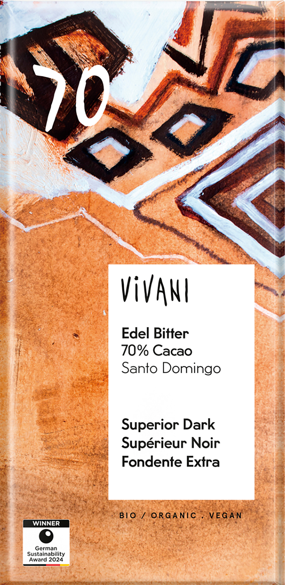 【11月1日新商品】ViVANIオーガニックダークチョコレート70%