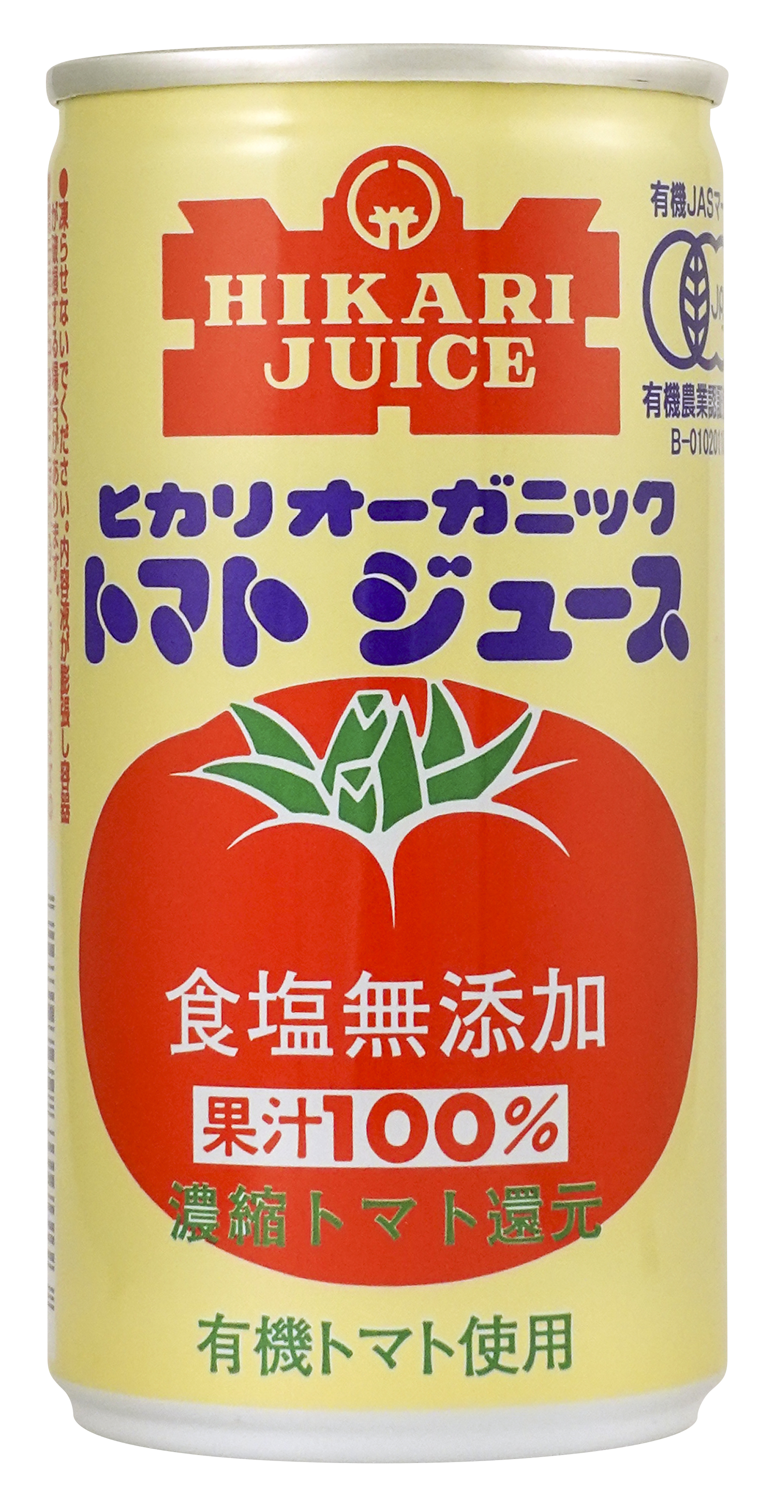 ヒカリ オーガニックトマトジュース(食塩無添加)