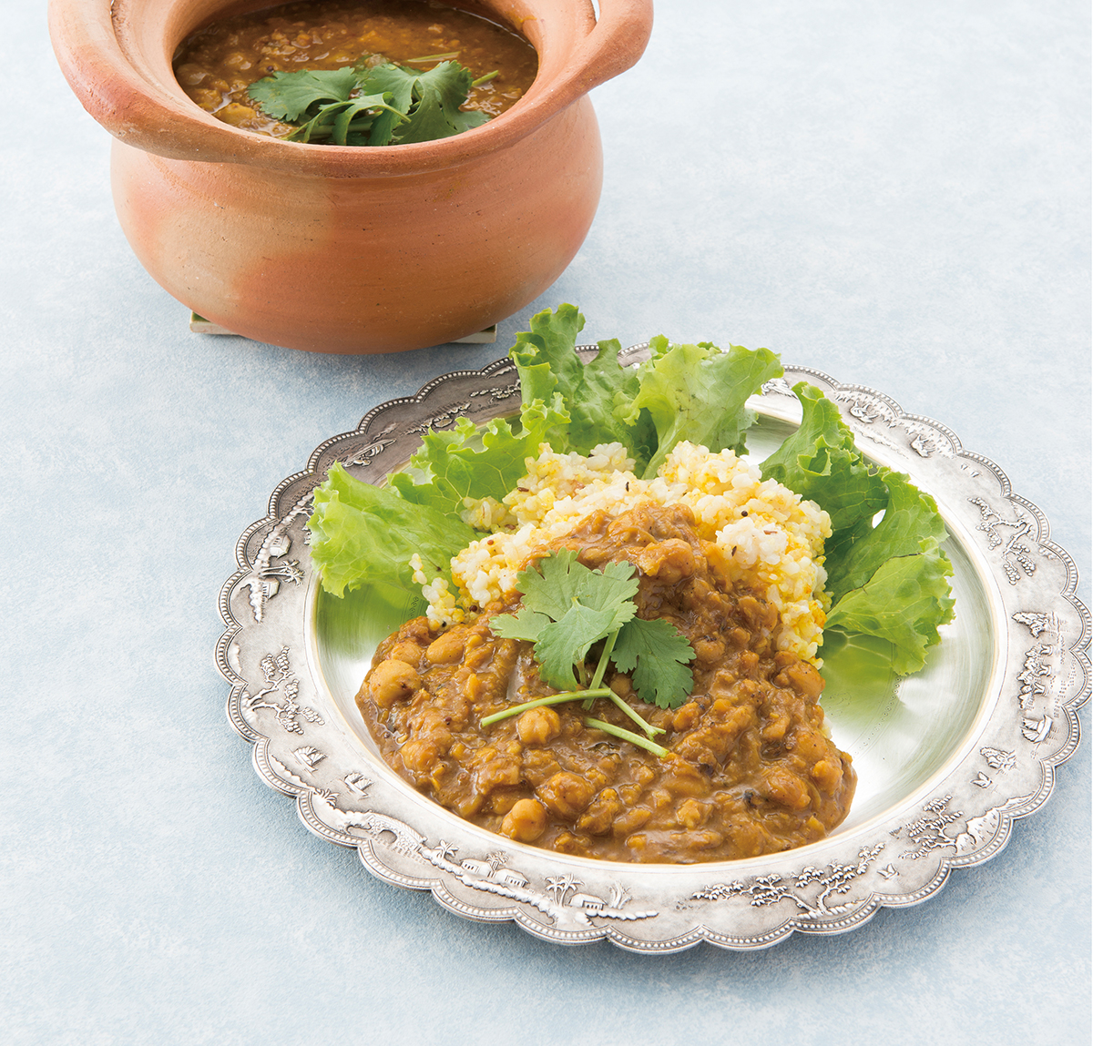 大人と子どものひよこ豆カレー