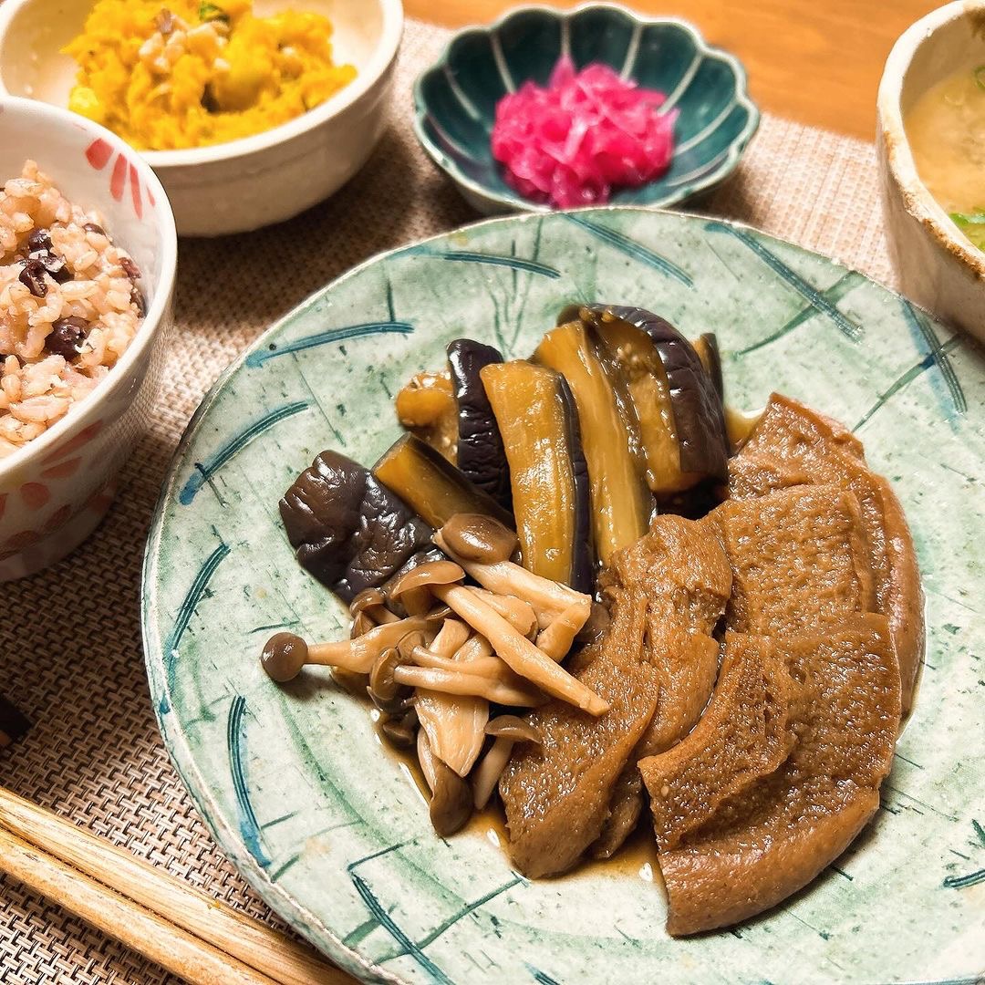 車麩と茄子の煮物