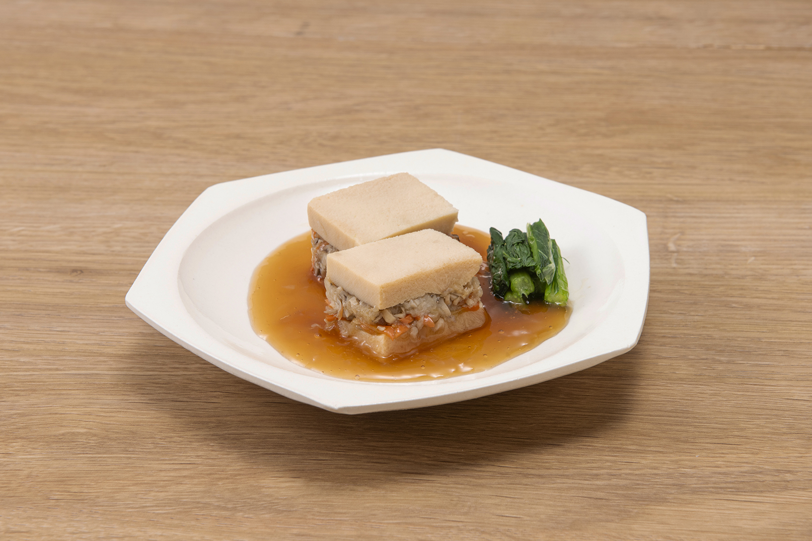 高野豆腐のはさみ餡かけ