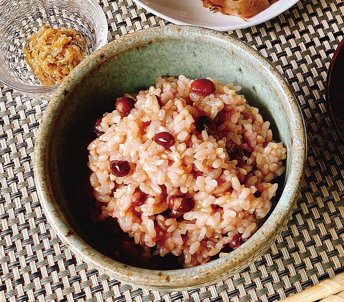 小豆入り玄米ご飯