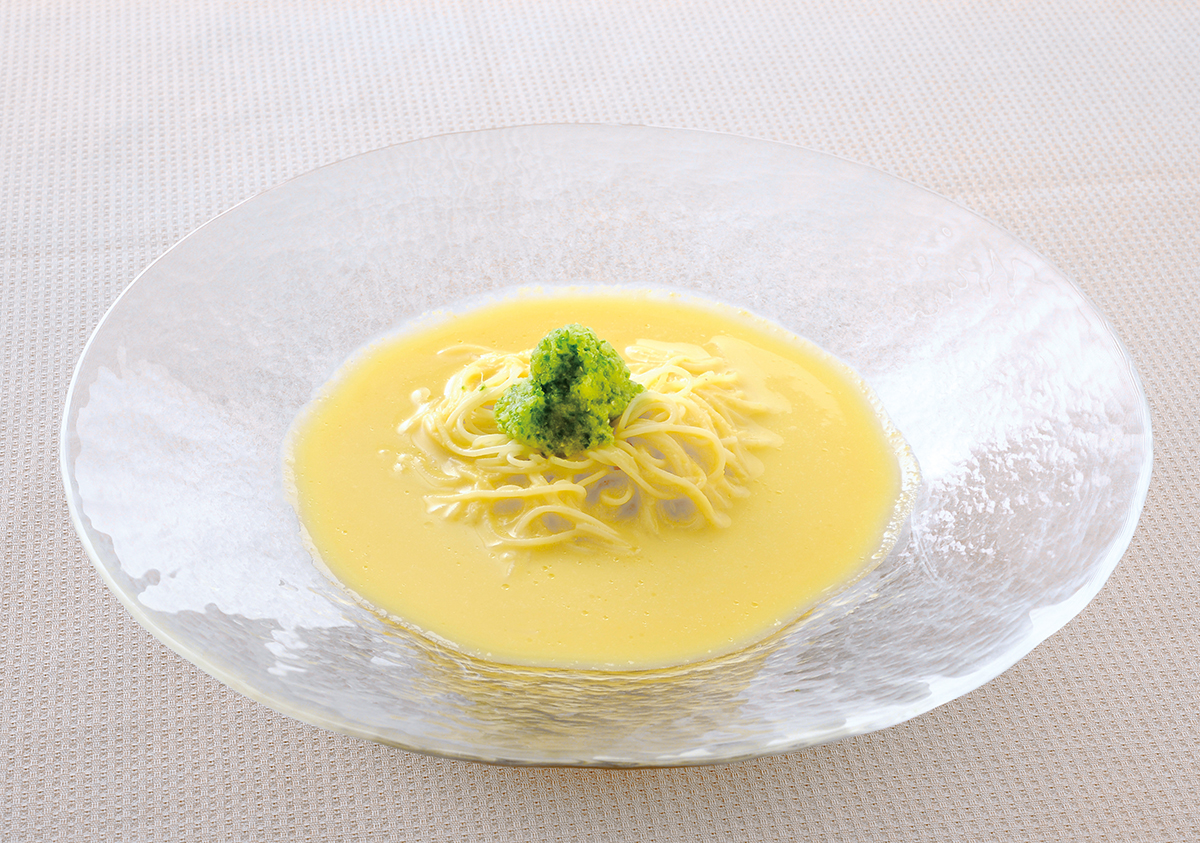 冷製パスタのコーン・ヴィシソワ―ズ(副菜)