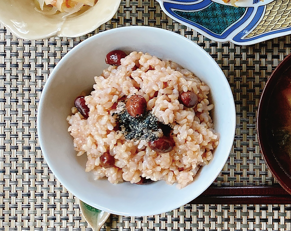 黒豆入り玄米ご飯