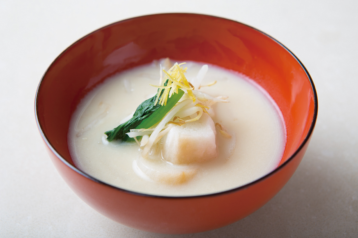 豆乳と豆もやし汁