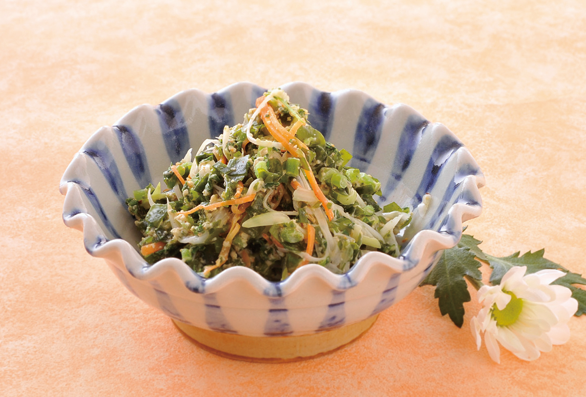 メカブと大根葉の和え物