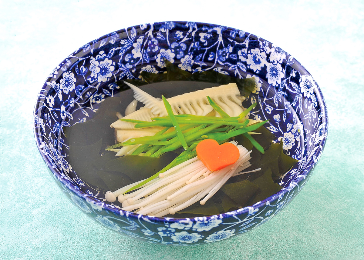 竹の子とわかめのスープ