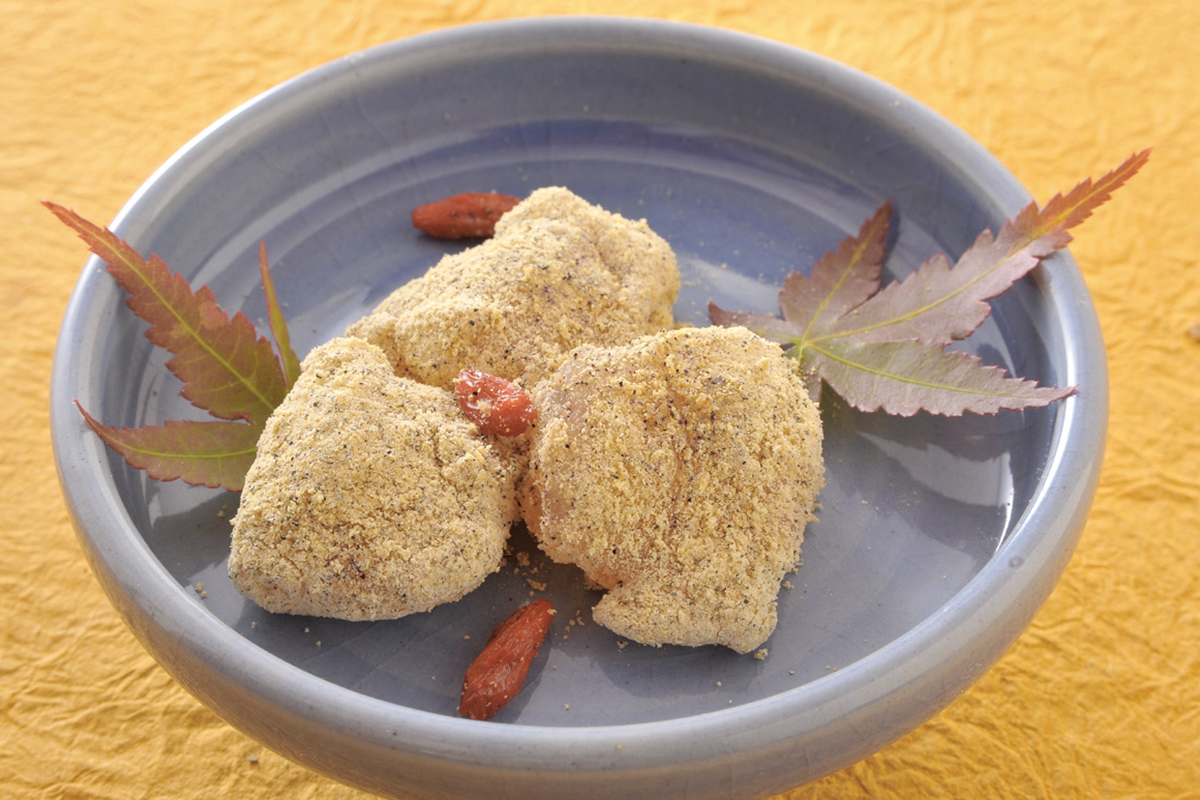 りんごの葛もち