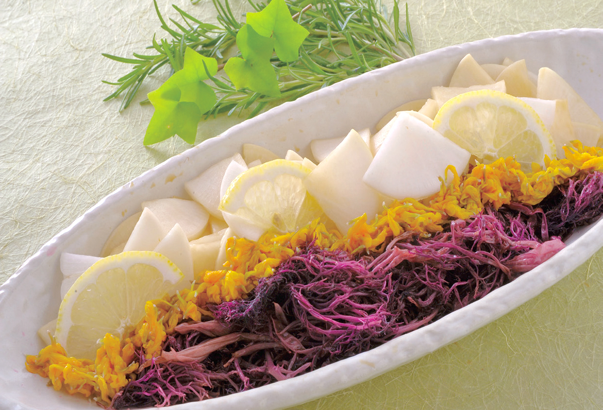 ふのりと大根の柚子サラダ