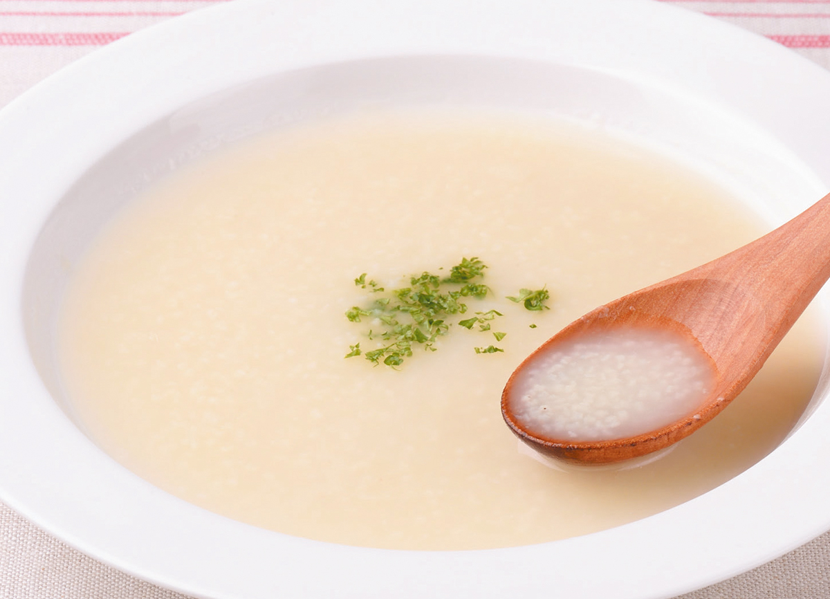 ヒエのシンプルスープ