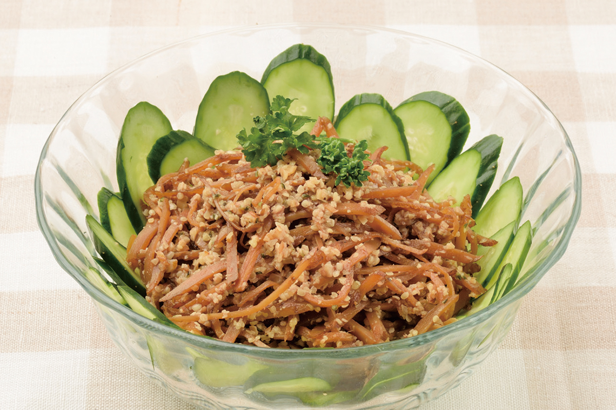 生姜とごぼうのきんぴらサラダ