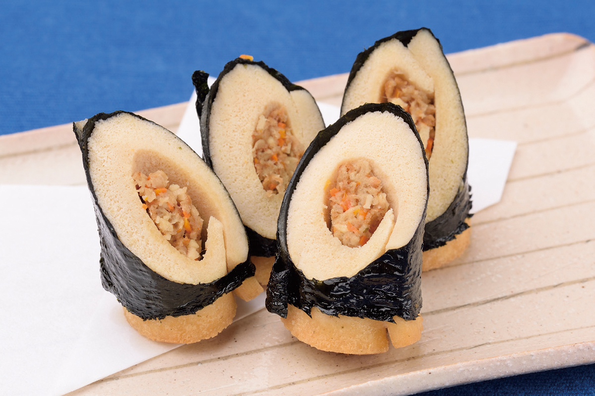 高野豆腐のロールサンド揚げ