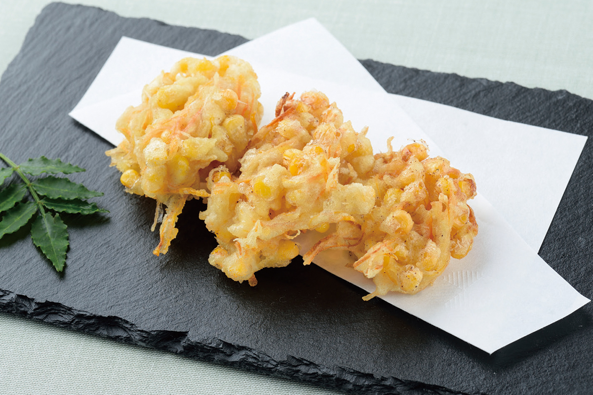 針生姜のかき揚げ