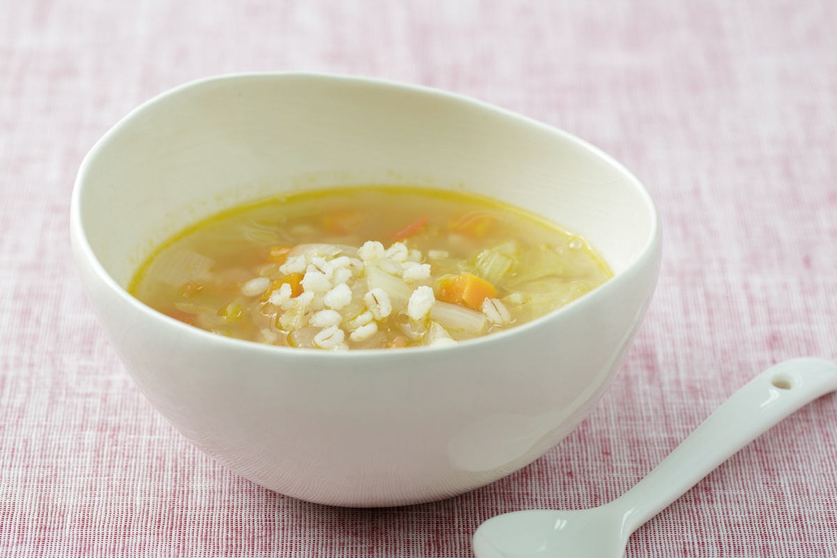 押し麦入りミネストローネ