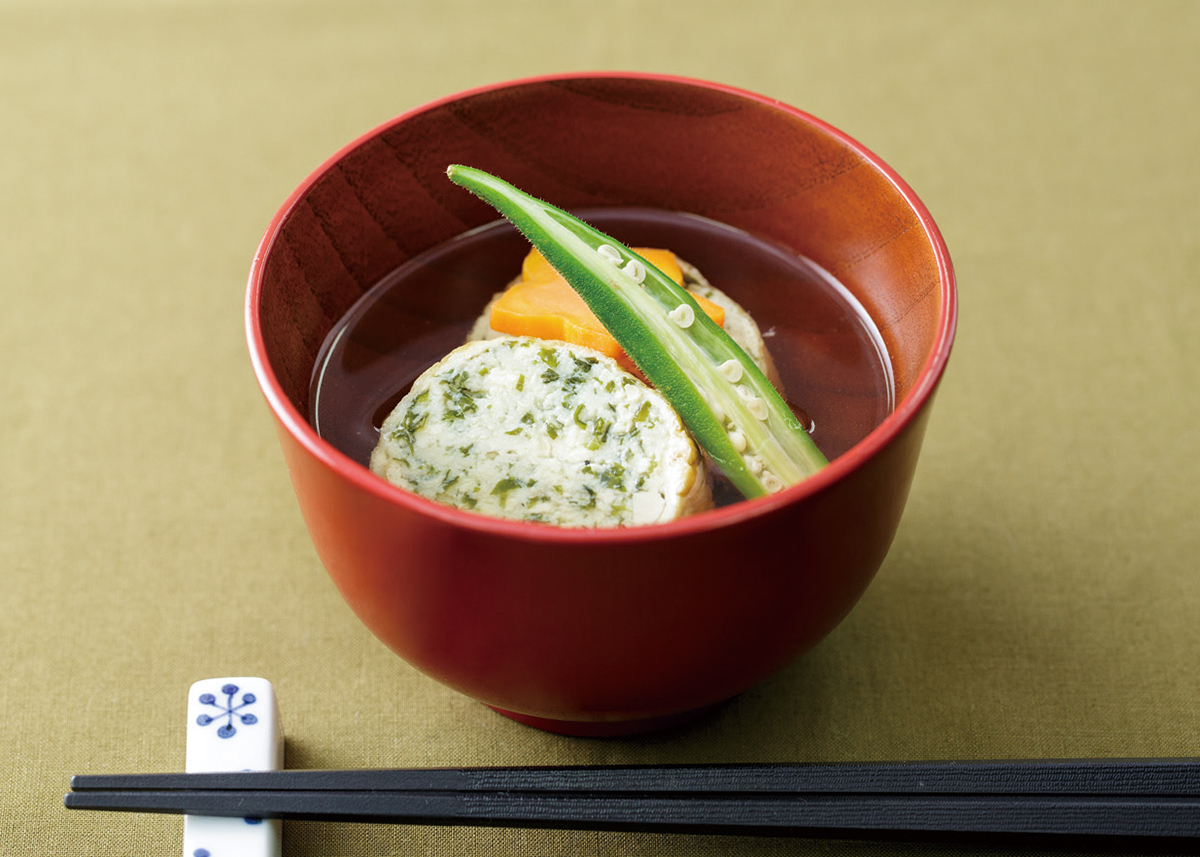 わかめ豆腐の清まし汁