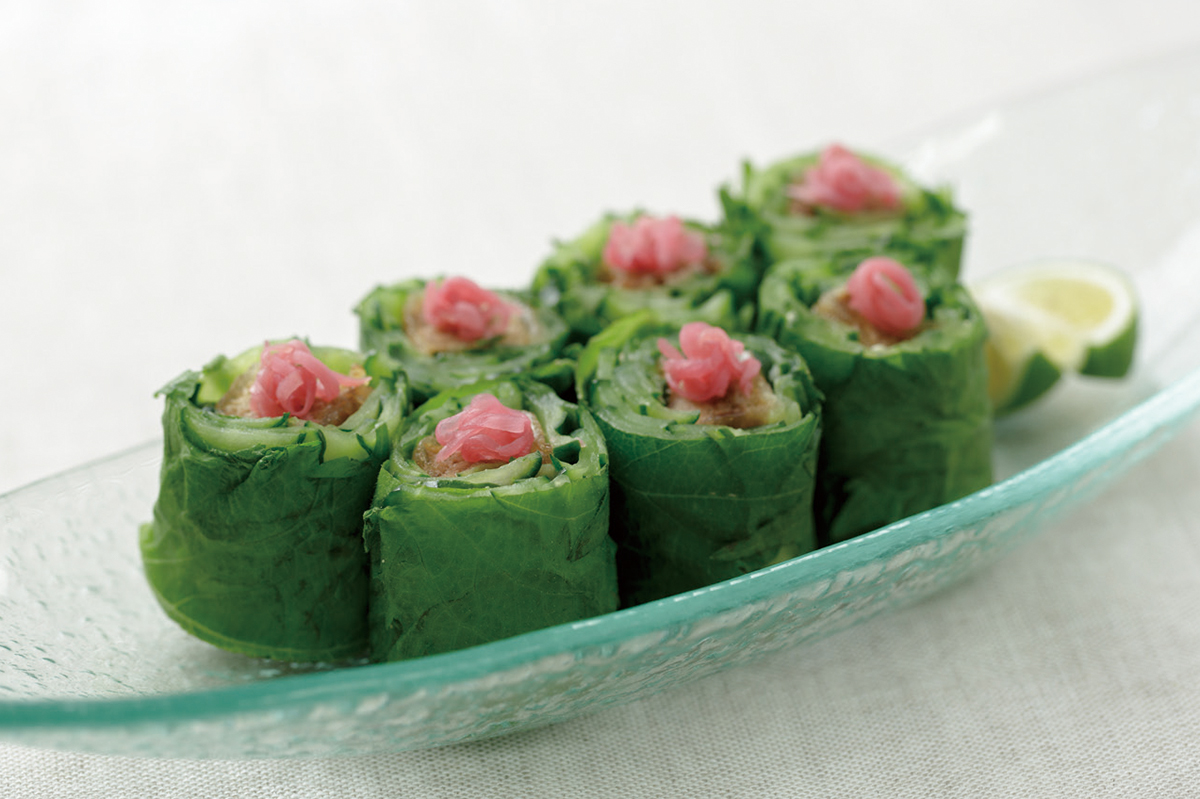 車麩のきゅうり巻き