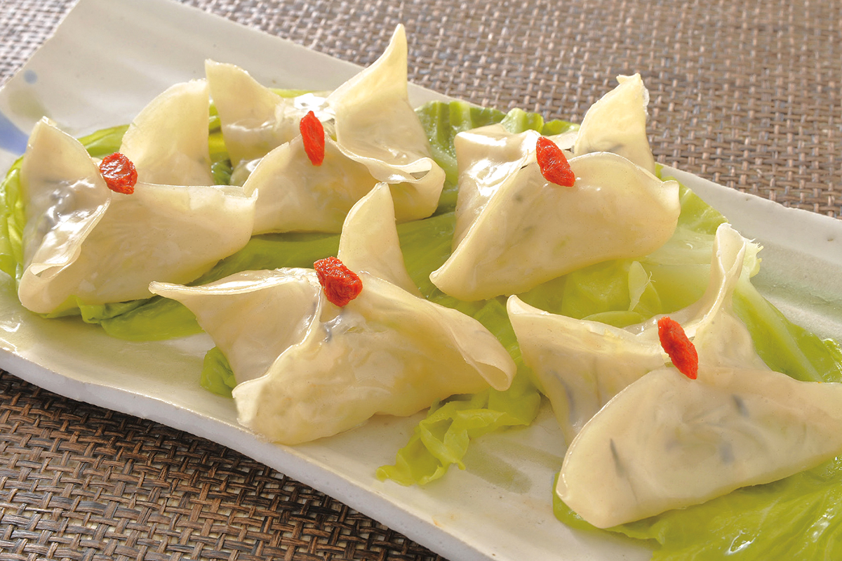 春野菜の蒸し餃子