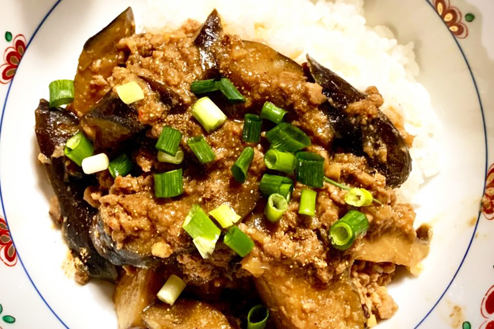 大豆ミートの麻婆茄子