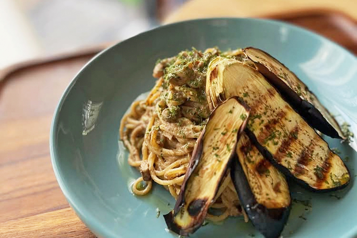 茄子味噌パスタ