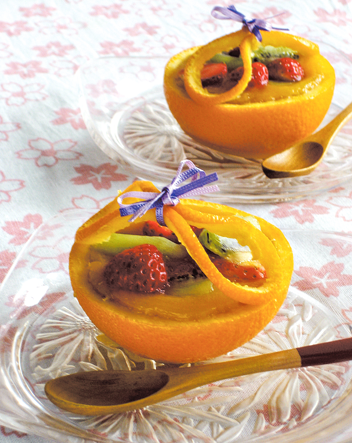 甘夏のフルーツバスケットゼリー